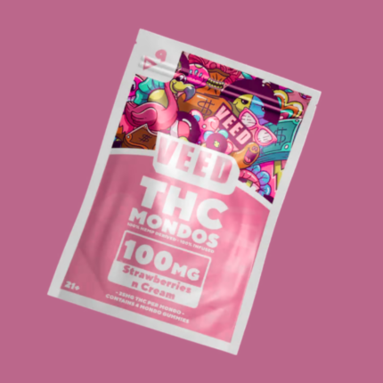 Delta 9 THC Mondo Gummies | 100mg Strawberry & Cream 🇺🇸