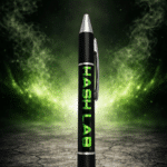 Stylo Hash Lab Noir & Vert – Accessoire Premium