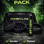 🔥 Premium Pack Hash Lab – Pack Accessoires Fumeur Haut de Gamme 🖤💚