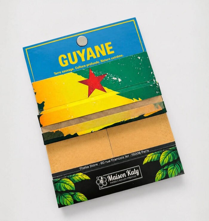 Maison Kaly – Feuilles à Rouler Slim en Chanvre Naturel | Pack Complet 4-en-1 avec Tips, Grinder & Plateau – Image 3
