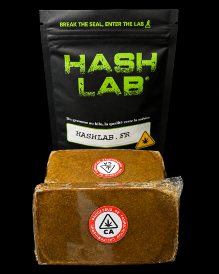 Résine Frozen CBD premium Hash Lab au cœur blond – processus californien